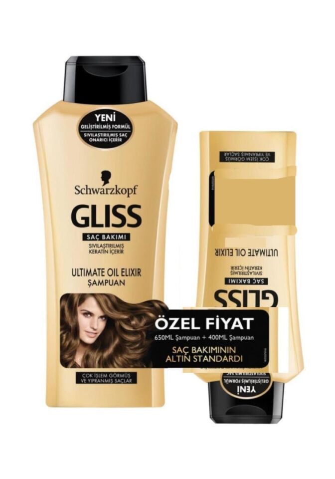 Gliss Ultimate Oil Elixir Şampuan 700 Ml + 200 Ml Saç Kremi