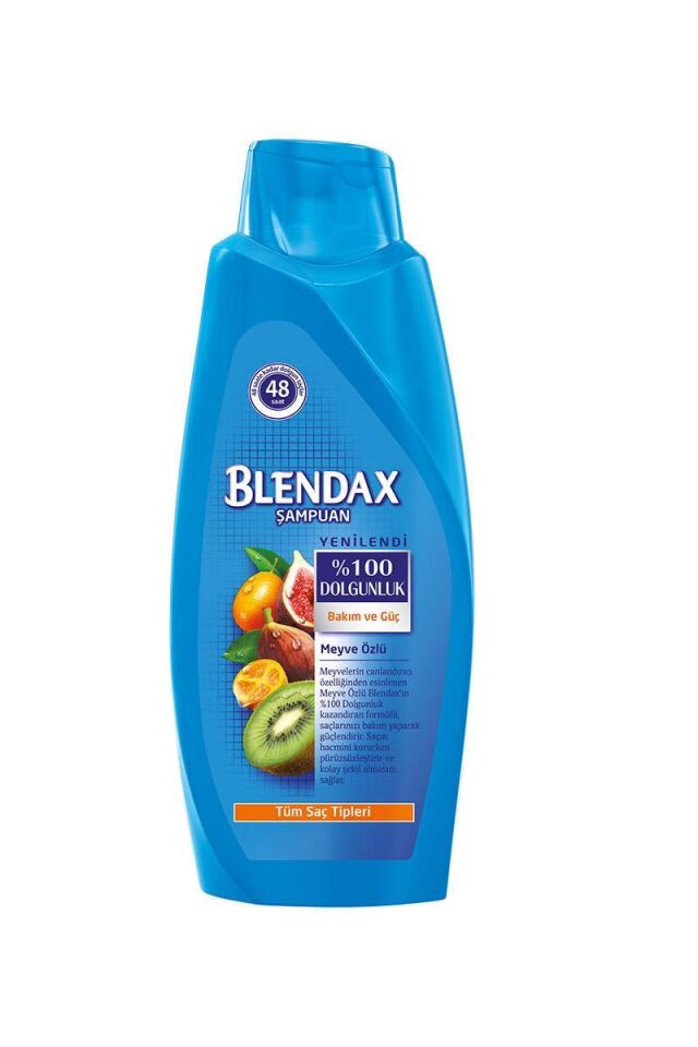 Blendax 600 ml Şampuan Tüm Saçlar Bakım ve Güç Meyve Özlü