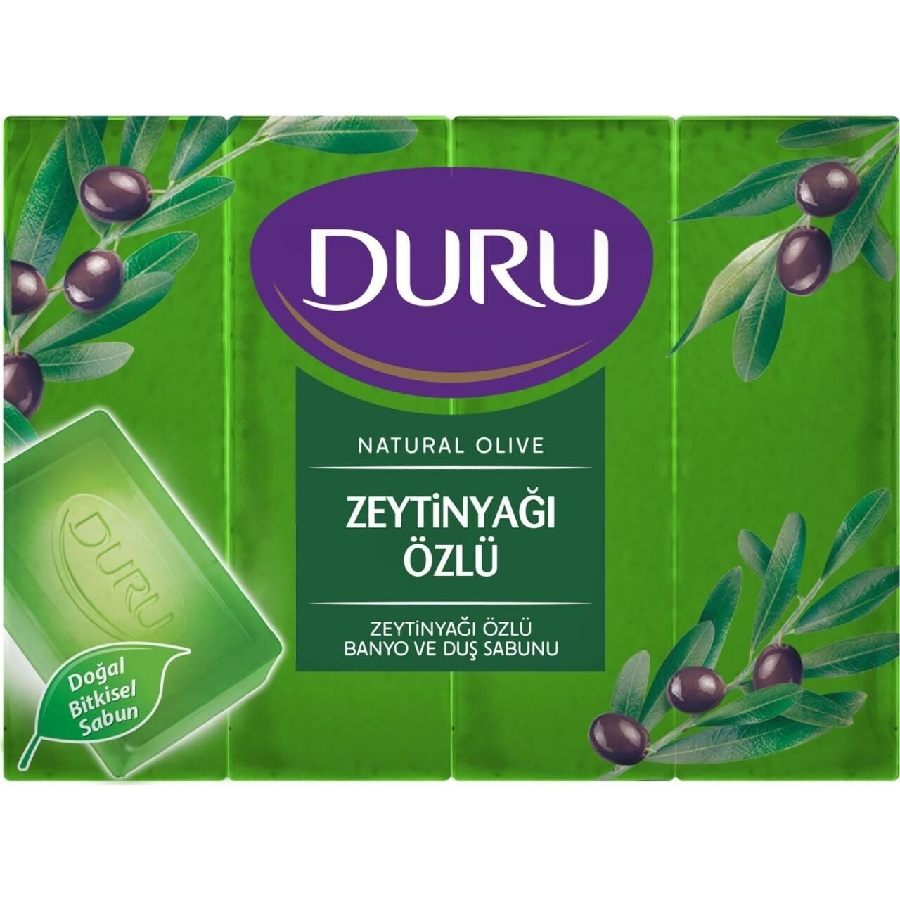 Duru Natural Olive Zeytinyağı Özlü Duş Sabunu 600 gr ( 150g x 4 )