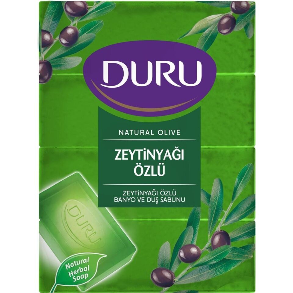 Duru Natural Olive Zeytinyağı Özlü Duş Sabunu 600 gr ( 150g x 4 )