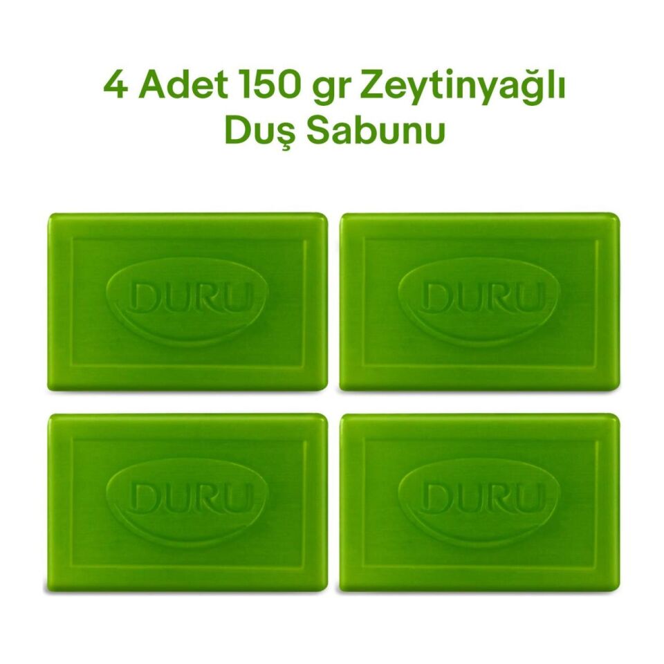 Duru Natural Olive Zeytinyağı Özlü Duş Sabunu 600 gr ( 150g x 4 )