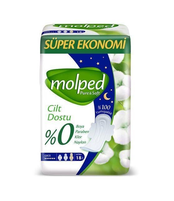 Molped Pure Soft Süper Ekonomik Gece 18 li