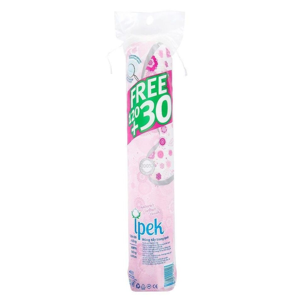 İpek Disk Makyaj Pamuğu 100 Adet + 30 Adet Bedava
