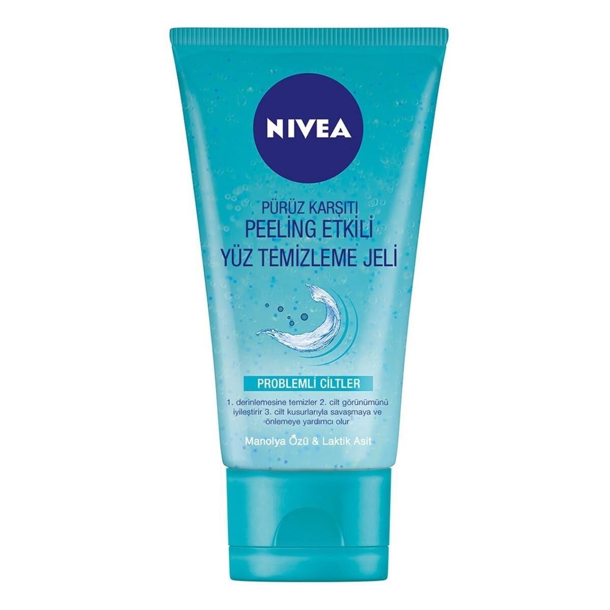 Nivea Pure Effect Pürüz Karşıtı Peeling Etkili Yüz Temizleme Jeli 150 ml