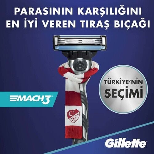 Gillette Mach3 Tıraş Makinesi + 2 Yedek Tıraş Bıçağı