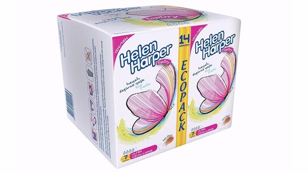 Helen Harper 14 lü Ultra Eko Uzun İpeksi Ped