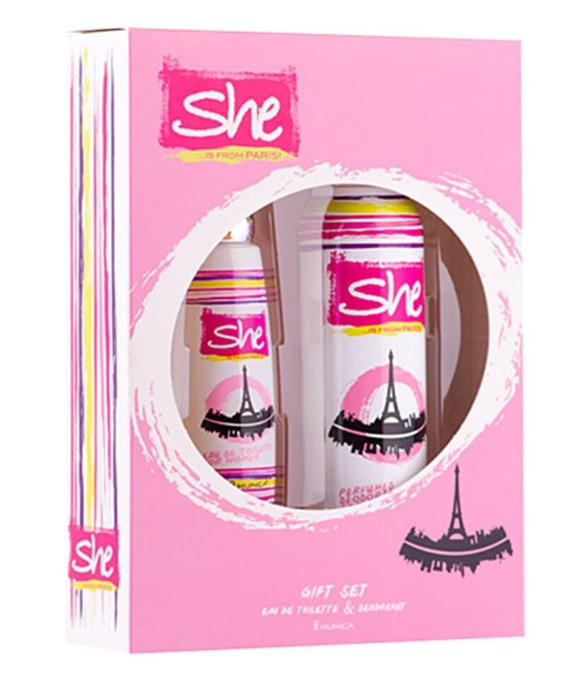 She Paris 50ML Edt ml + Deodorant Bayan Parfüm Set