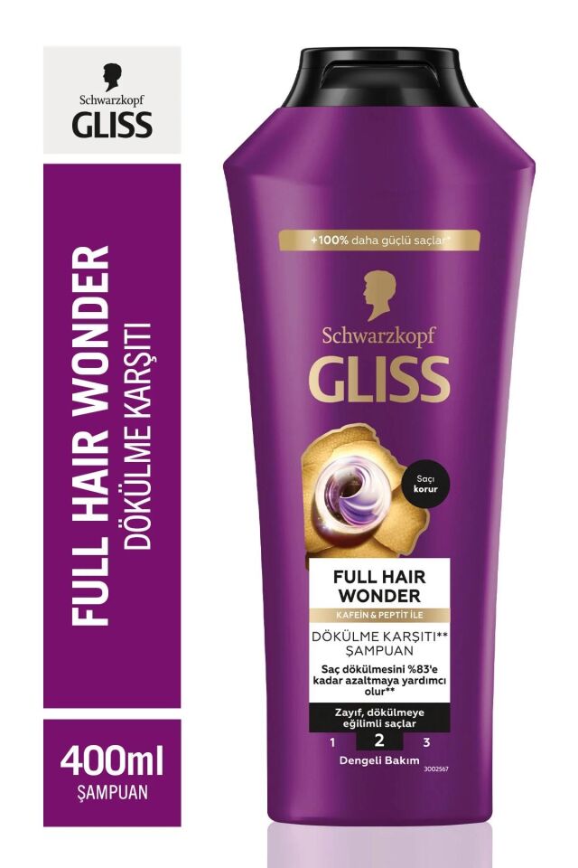 Gliss Şampuan Full Hair Wonder 400 Ml