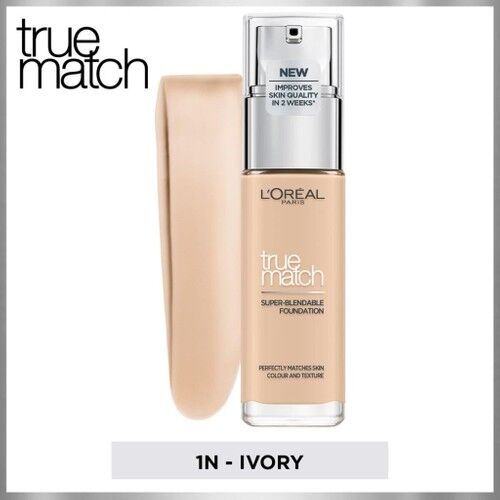 Loreal True Match Foundation 1N Ivory 30 Ml Nemlendirme Etkili