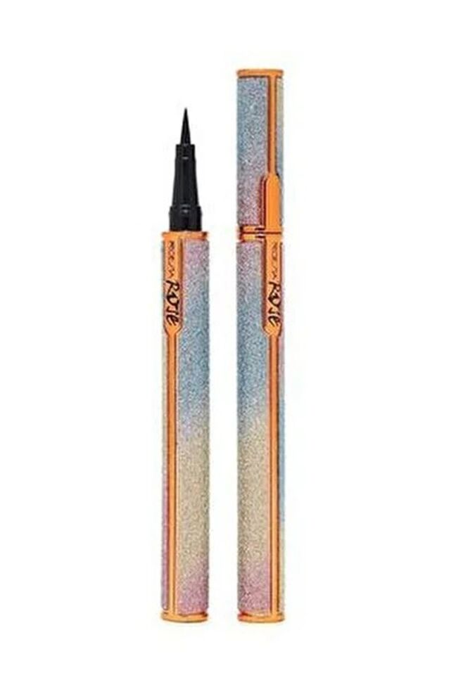 Ronassi Siyah İnce Uçlu Kalem Eyeliner Keçe Dipliner Gökkuşağı