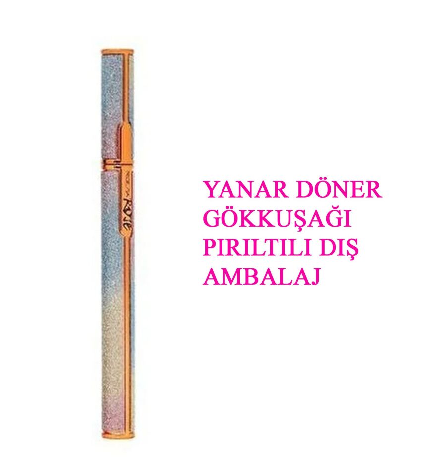 Ronassi Siyah İnce Uçlu Kalem Eyeliner Keçe Dipliner Gökkuşağı