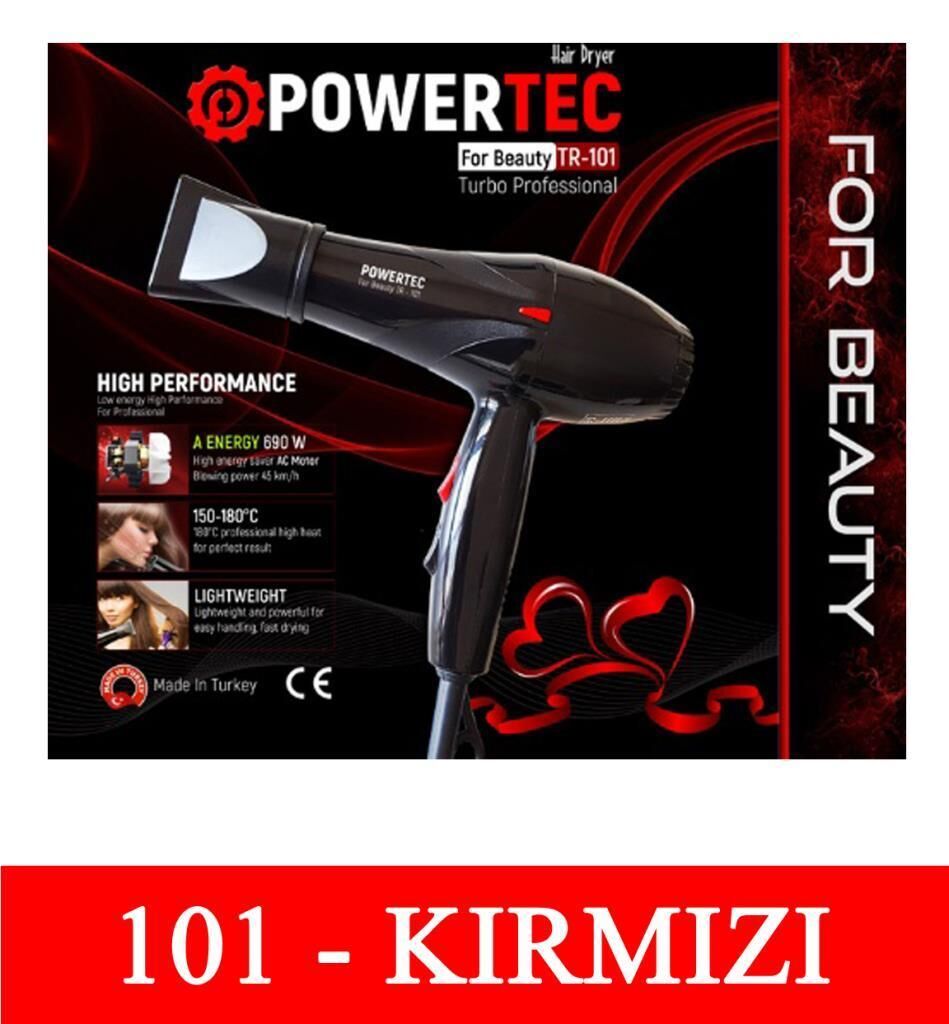 Powertec TR 101 Turbo Saç Kurutma Fön Makinesi