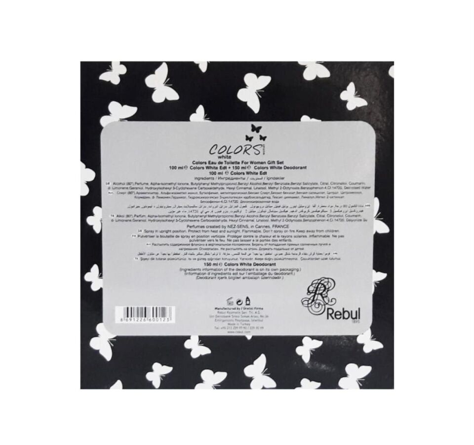 Rebul Colors White 75 ml Kadın Parfüm + 150 Deodorant