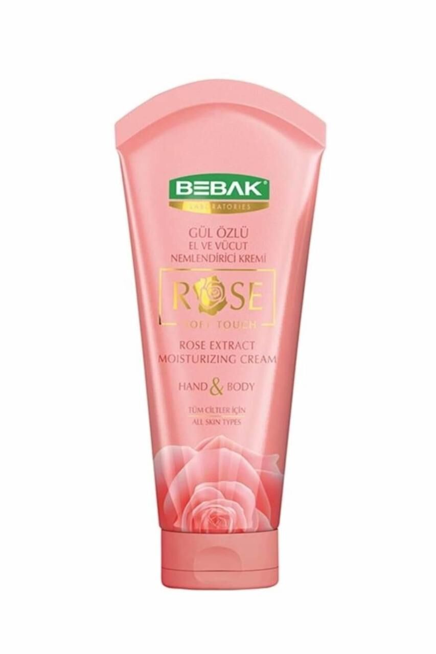 Bebak El ve Vücut için Gül Özlü Nemlendirici Krem 200 ml Tüp