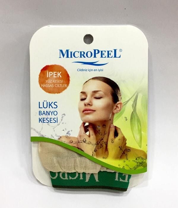 Micropeel İpek Kese Lüx Banyo Yüz Kesesi Hasas