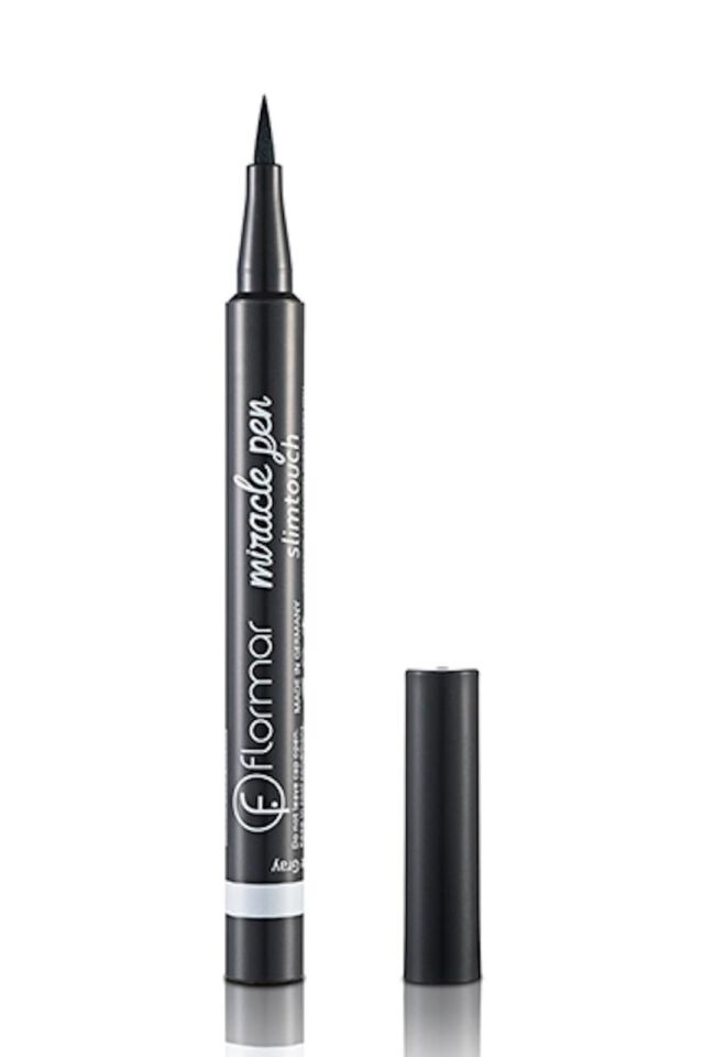 Flormar 001 Hematite Gray Eyeliner Miracle Pen Slim Touch Koyu Gri Eyeliner