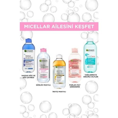 Garnier Micellar Gül Suyu Kusursuz Makyaj Temizleme & Işıltı 400 Ml