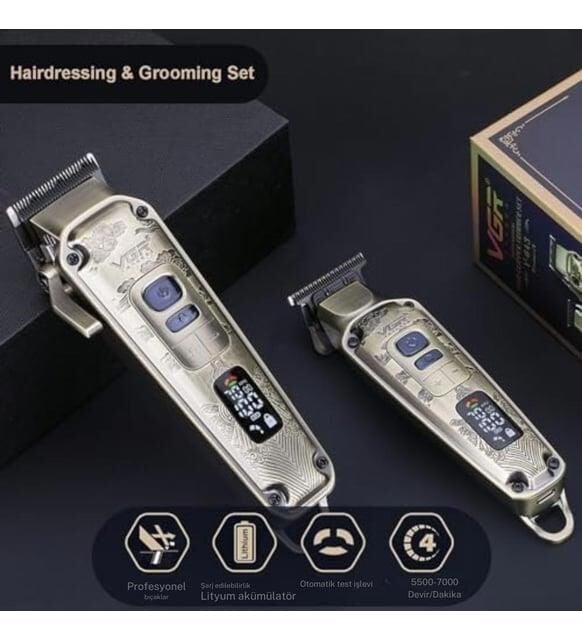 VGR W-643  Profesyonel Saç Kesme Makinesi Set – Şarjlı ve Sessiz Motorlu Tıraş Makinesi