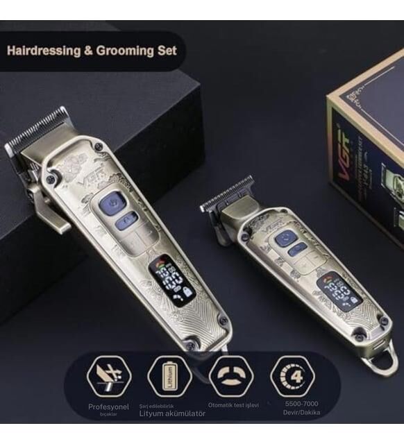 VGR W-643  Profesyonel Saç Kesme Makinesi Set – Şarjlı ve Sessiz Motorlu Tıraş Makinesi