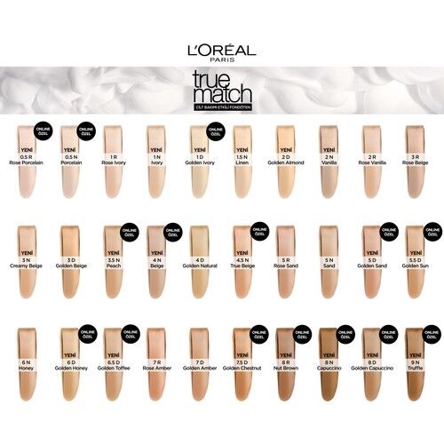 Loreal True Match Foundation 2.R/2.C Rose Vanilla 30 Ml Nemlendirme Etkili