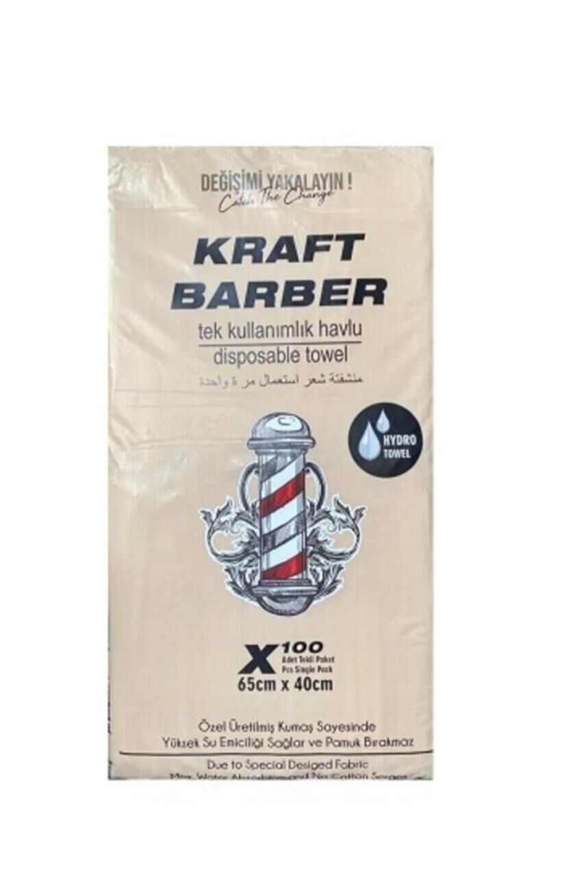 Barber Kullan At Havlu 100 Adet 65X40 CM Kraft Barber