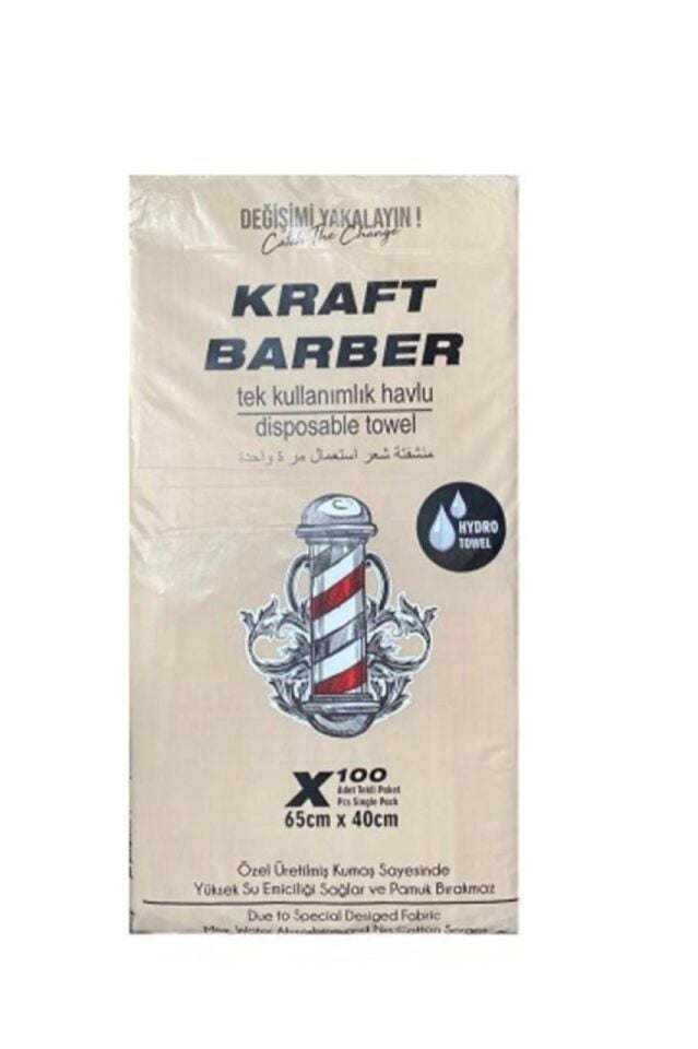 Barber Kullan At Havlu 100 Adet 65X40 CM Kraft Barber